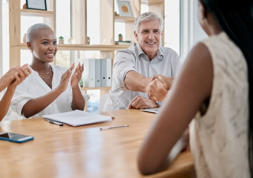 Professional team collaboration in a modern South African office environment