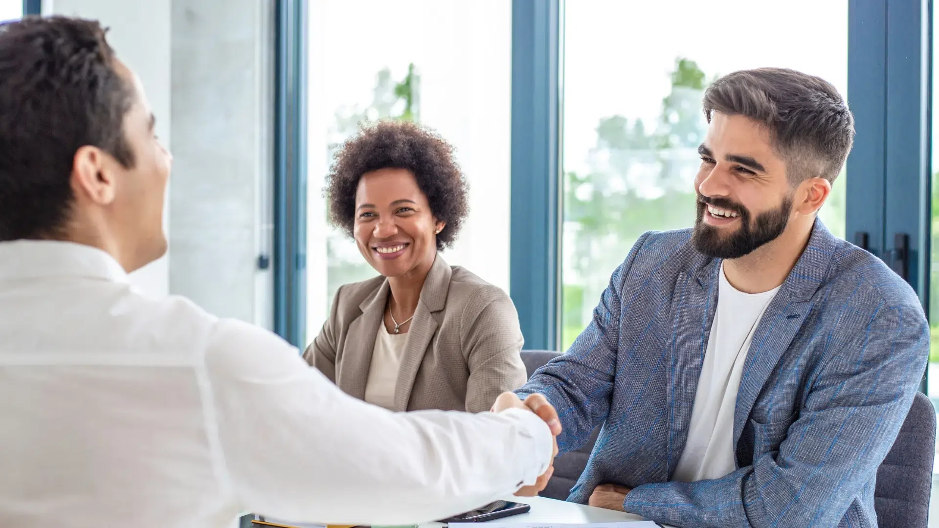 Professional recruitment interview discussion between recruiter and candidate